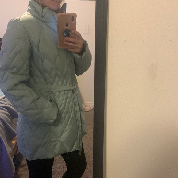 Nuage Mint Bluish Quilted Puffer Down Jacket SZ M - Picture 7 of 7
